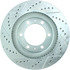 227.44129L by CENTRIC - Select Sport Drilled & Slotted Rotor, Left