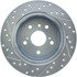227.44144L by CENTRIC - Select Sport Drilled & Slotted Rotor, Left