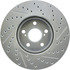 227.44160R by CENTRIC - Select Sport Drilled & Slotted Rotor, Right