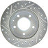 227.45048L by CENTRIC - Select Sport Drilled & Slotted Rotor, Left