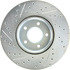 227.45078L by CENTRIC - Select Sport Drilled & Slotted Rotor, Left