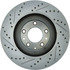 227.45080L by CENTRIC - Select Sport Drilled & Slotted Rotor, Left