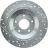 227.45083L by CENTRIC - Select Sport Drilled & Slotted Rotor, Left
