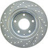 Centric 227.45085L Disc Brake Rotor Select Sport Drilled & Slotted Rotor, Left