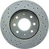 Centric 227.46039L Disc Brake Rotor Select Sport Drilled & Slotted Rotor, Left