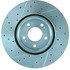 Centric 227.46064L Disc Brake Rotor Select Sport Drilled & Slotted Rotor, Left