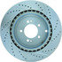 227.46075R by CENTRIC - Select Sport Drilled & Slotted Rotor, Right