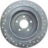 227.47017R by CENTRIC - Select Sport Drilled & Slotted Rotor, Right