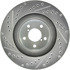 227.47018L by CENTRIC - Select Sport Drilled & Slotted Rotor, Left