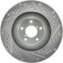 227.47018R by CENTRIC - Select Sport Drilled & Slotted Rotor, Right