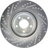 227.47021L by CENTRIC - Select Sport Drilled & Slotted Rotor, Left