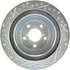 227.47025L by CENTRIC - Select Sport Drilled & Slotted Rotor, Left