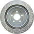 227.47025R by CENTRIC - Select Sport Drilled & Slotted Rotor, Right