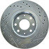 227.49008R by CENTRIC - Select Sport Drilled & Slotted Rotor, Right