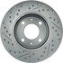Centric 227.51008L Disc Brake Rotor Select Sport Drilled & Slotted Rotor, Left
