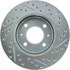 227.51008R by CENTRIC - Select Sport Drilled & Slotted Rotor, Right