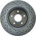227.58001R by CENTRIC - Select Sport Drilled & Slotted Rotor, Right