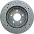 227.61021L by CENTRIC - Select Sport Drilled & Slotted Rotor, Left