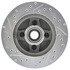 Centric 227.61026L Disc Brake Rotor and Hub Assembly Select Sport Drilled & Slotted Rotor, Left