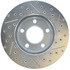 227.61041R by CENTRIC - Select Sport Drilled & Slotted Rotor, Right