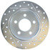 Centric 227.61042R Disc Brake Rotor Select Sport Drilled & Slotted Rotor, Right