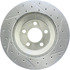 227.61045R by CENTRIC - Select Sport Drilled & Slotted Rotor, Right