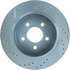 227.61073L by CENTRIC - Select Sport Drilled & Slotted Rotor, Left
