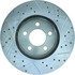 227.61072R by CENTRIC - Select Sport Drilled & Slotted Rotor, Right