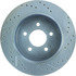 227.61073R by CENTRIC - Select Sport Drilled & Slotted Rotor, Right