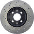 128.04002L by CENTRIC - Cross Drilled Rotor