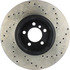 128.22007R by CENTRIC - Sport Cross Drilled Brake Rotor, Right