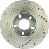 128.33040L by CENTRIC - Cross Drilled Rotor