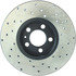 128.33059R by CENTRIC - Cross Drilled Rotor