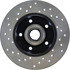 128.33048L by CENTRIC - Cross Drilled Rotor