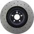 Centric 128.33095L Disc Brake Rotor Cross Drilled Rotor