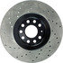Centric 128.33096L Disc Brake Rotor Cross Drilled Rotor