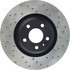 128.33138L by CENTRIC - Cross Drilled Rotor