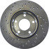 128.34008L by CENTRIC - Cross Drilled Rotor