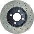 128.34018R by CENTRIC - Cross Drilled Rotor