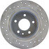 128.34028R by CENTRIC - Cross Drilled Rotor