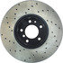 128.34031L by CENTRIC - Cross Drilled Rotor