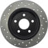 Centric 128.61099CL Disc Brake Rotor Sportstop Cryo Sport Drilled Rotor, Left