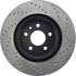 Centric 128.61102CR Disc Brake Rotor Sportstop Cryo Sport Drilled Rotor, Right