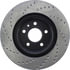 Centric 128.61102L Disc Brake Rotor Cross Drilled Rotor