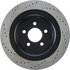 128.61109L by CENTRIC - Sport Cross Drilled Brake Rotor, Left