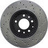 Centric 128.61088CR Disc Brake Rotor Sportstop Cryo Sport Drilled Rotor, Right