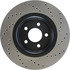 128.61112R by CENTRIC - Sport Cross Drilled Brake Rotor, Right