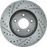 Centric 227.61085L Disc Brake Rotor Select Sport Drilled & Slotted Rotor, Left