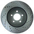 227.61086R by CENTRIC - Select Sport Drilled & Slotted Rotor, Right