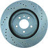 227.61098R by CENTRIC - Select Sport Drilled & Slotted Rotor, Right